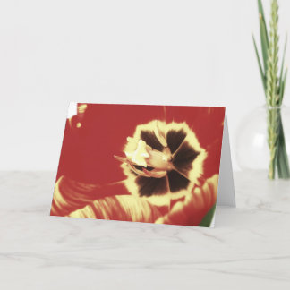 Cartão Red and Yellow Tulip Blank Greeting Card