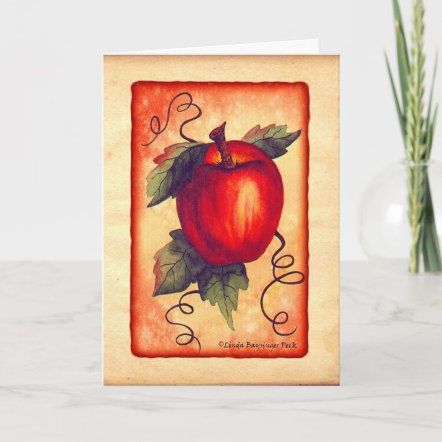 Cartão Red Apple (Frente)