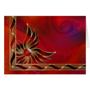 Cartão Red As Flame Card