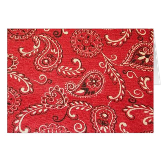 Cartão Red Bandana (Frente Horizontal)