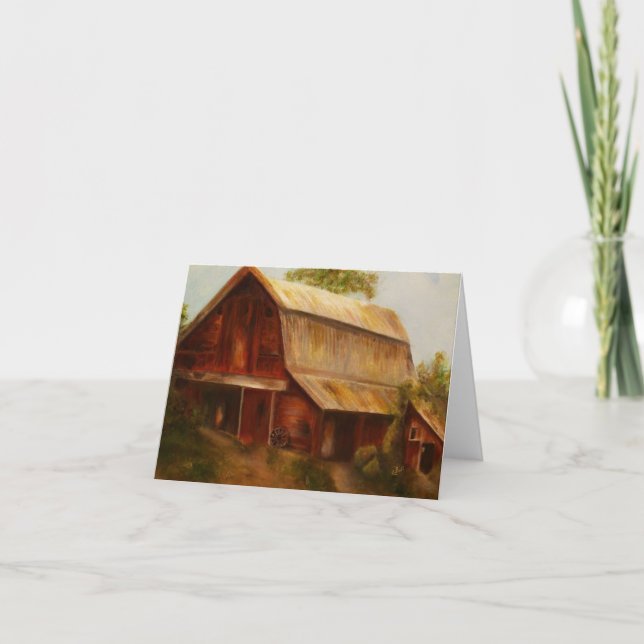 Cartão "Red Barn" Art notecard (Frente)