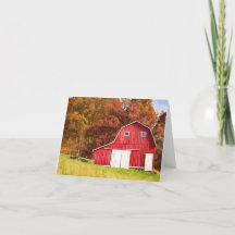 Red Barn Note Card