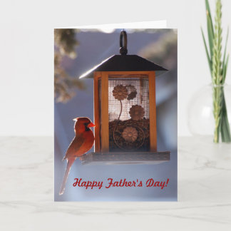 Cartão Red Cardinal Father's Day Card