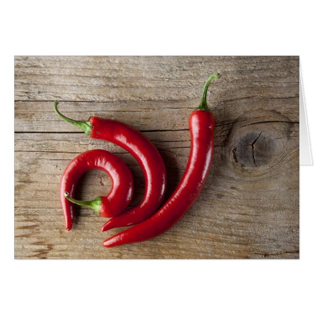 Cartão Red Chili Pepper (Frente Horizontal)