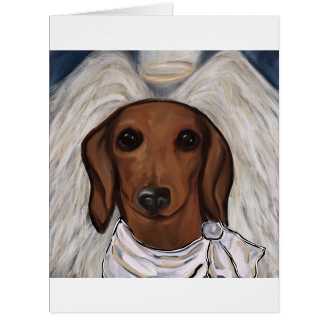 Cartão Red Dachshund (Frente)