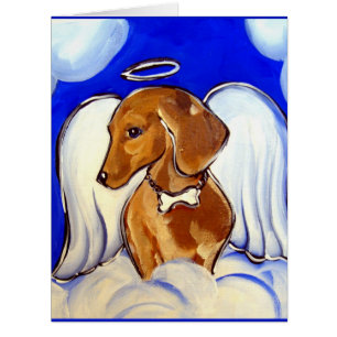 Cartão Red Dachshund