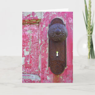 Cartão Red Door Keyhole