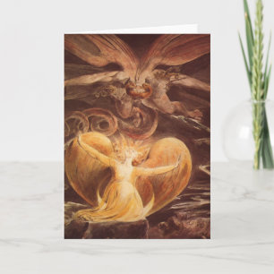 Cartão Red Dragon Art William Blake