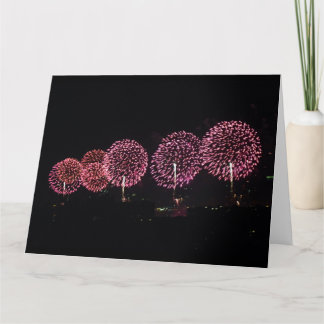 Cartão Red Fireworks I BIG card