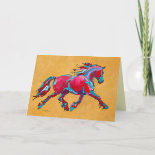 Cartão Red Friesian Card