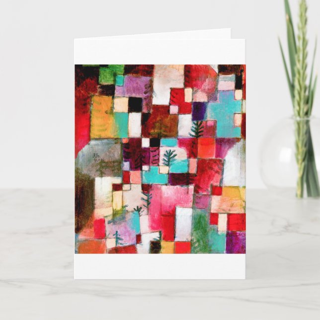 Cartão Red Green e Violet, Paul Klee (Frente)