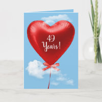 Red Heart Balloon por 49 anos