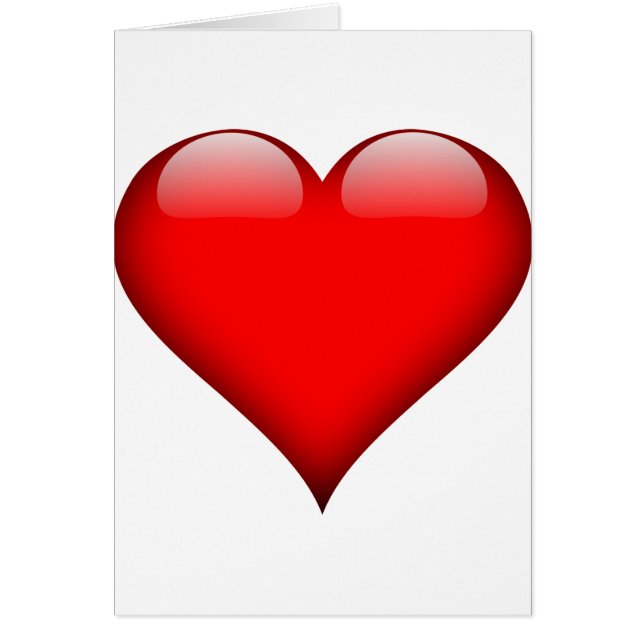 Cartão Red Heart Love (Frente)