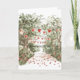 Cartão Red Hearts Love is in the air