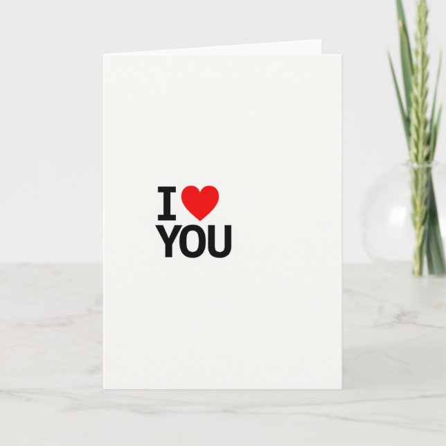 Cartão Red I Love You Classic Card (Frente)