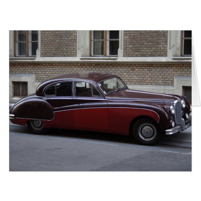 Cartão Red Jaguar Mark IX (Frente horizontal)