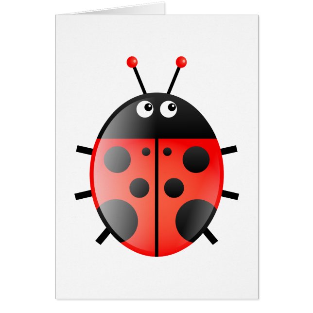 Cartão Red Ladybug (Frente)