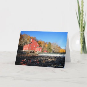 Cartão Red Mill, Clinton, New Jersey - 5x7 Greeting Card