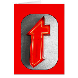 Cartão Red Neon T