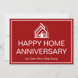 Cartão Red Real Estate Business Custom Marketing