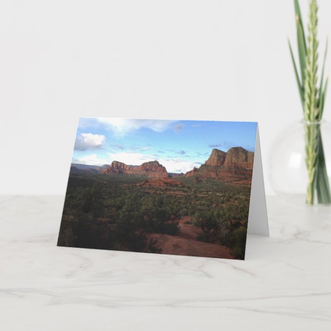 Cartão red rock greeting card (blank inside) (Frente)