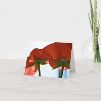 Cartão Red Rose Bottom Card