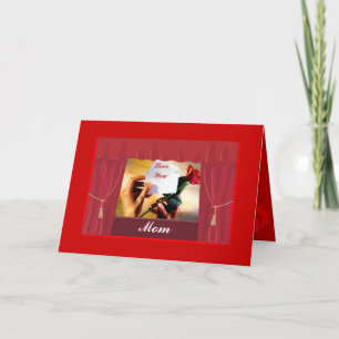 Cartão Red Rose Mother's Day CArd Card