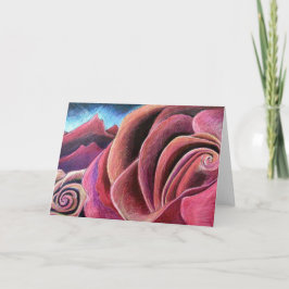 Cartão Red Rose Red  Mountain