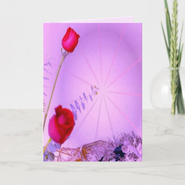 Cartão Red Roses - Thinking of You Card (Frente)