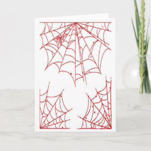 Cartão Red Spider Web