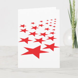 Cartão red stars carpet