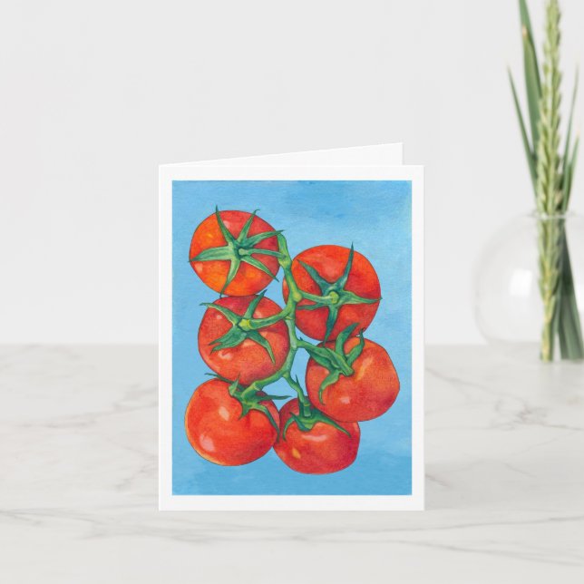 Cartão Red Tomatoes Note Card (Frente)