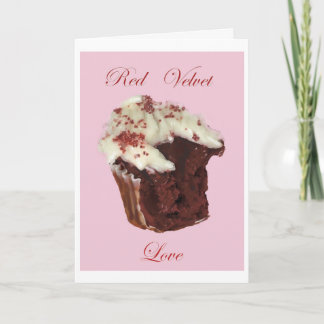 Cartão Red Velvet Love Greeting Card