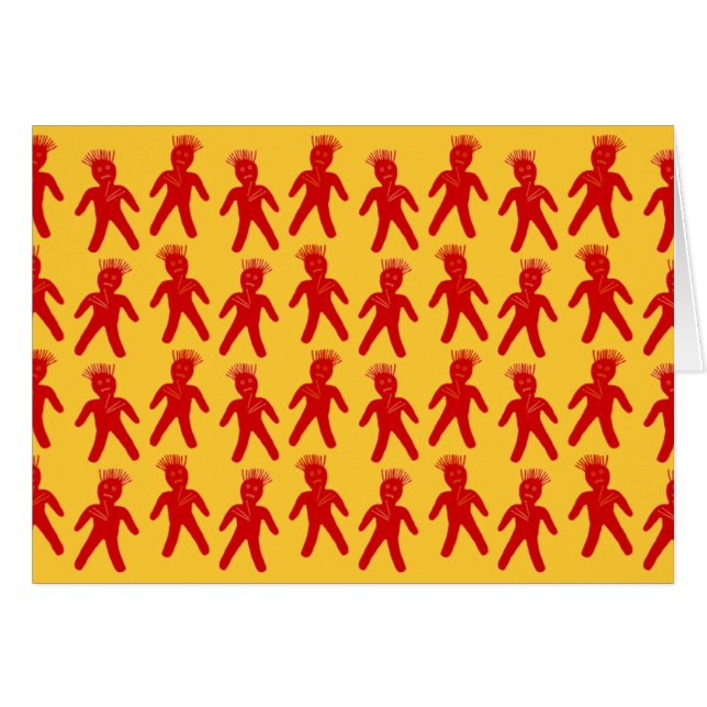 Cartão Red Voodoo Doll (Frente Horizontal)