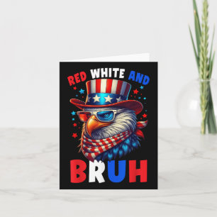 Cartão Red White E Bruh 4 De Julho Meninos Patrióticos Ba