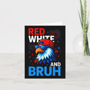Cartão Red White E Bruh 4 De Julho Pessoal