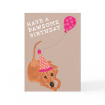 Redbone  Coonhound  Birthday Card