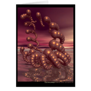 Cartão Redemoinho de cobre do camarão