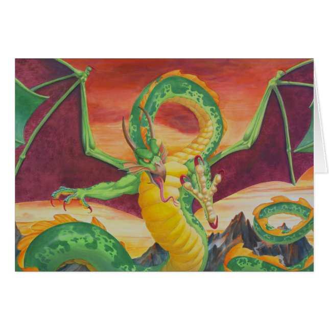 Cartão Redesign do dragão de Shivan (Frente Horizontal)