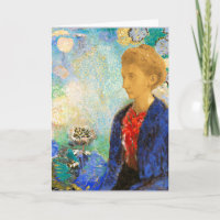 Redon - Baronne de Domecy, pintura de arte