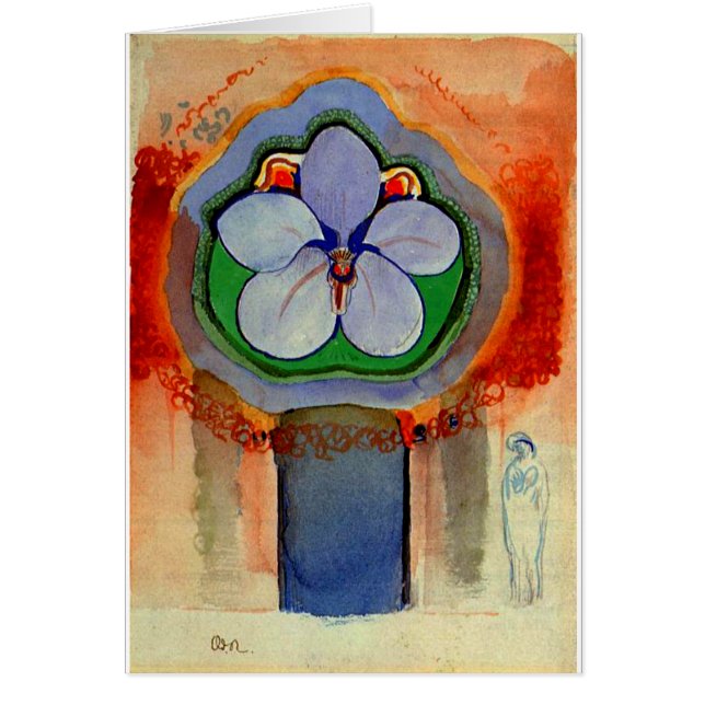 Cartão Redon - Orquídea Estranha (Frente)