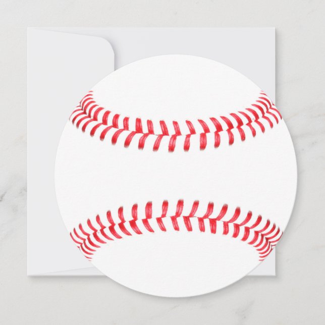Cartão Redondo de Basebol Personalizado (Frente)
