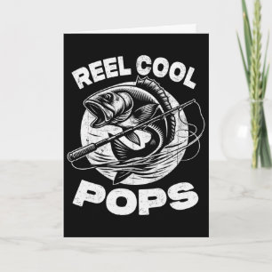 Cartão Reel Cool Pops Pops de Pesca Dia dos Pais Pescador