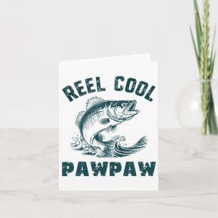 Cartão Reel Legal Pawpaw Pesca Vovô Estilo Vintage Paw