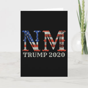 Cartão Reeleição de Trump Camiseta Novo México Eleitor Or