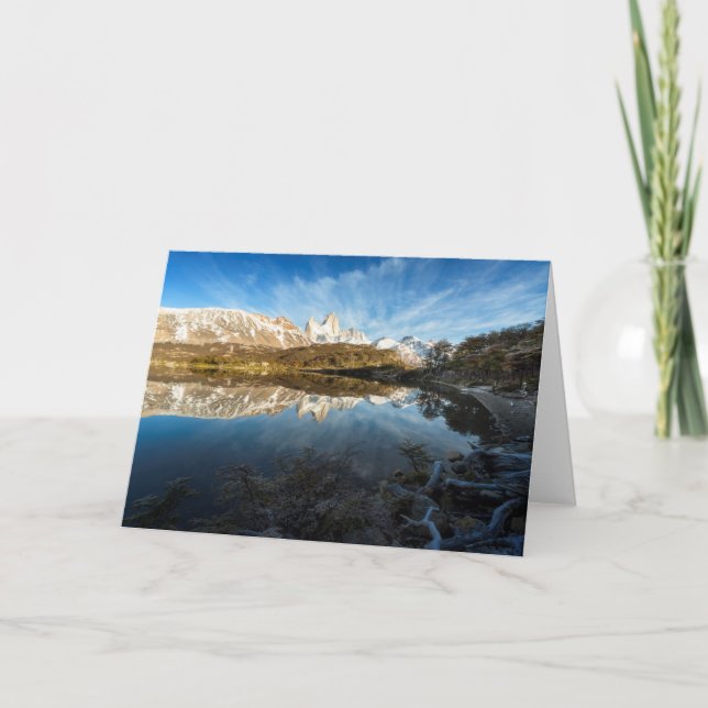 Cartão Reflection Of Patagonia (Frente)
