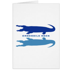 Cartão Reflexão Crocodilo (Azul)