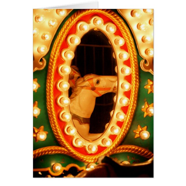 Cartão Reflexão do cavalo (Frente)