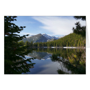 Cartão Reflexão do Lago Urso III