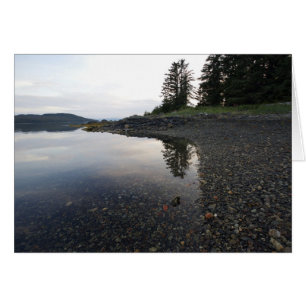 Cartão Reflexão do por do sol